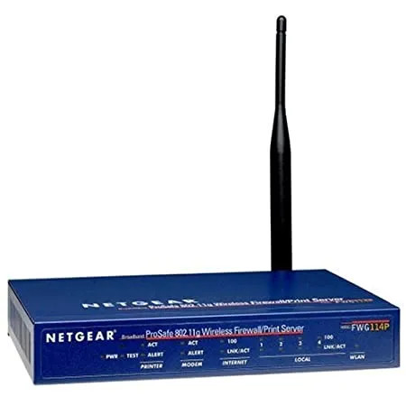 FWG114P - NetGear 4-Port 10/100 54Mbps Wireless VPN Firewall Router