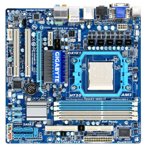 GA-785GMT-USB3 -  Gigabyte Socket AM3+ Motherboard for AMD Phenom II/ Athlon II CPUs, DDR3 Support