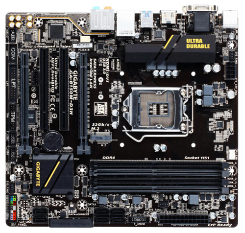 GA-B150M-D3H - Gigabyte Technology LGA1151 B150 Micro-ATX DDR4 Motherboard