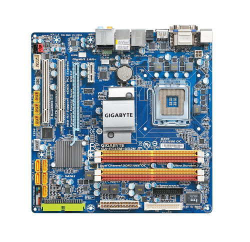 GA-EG45M-UD2H - Gigabyte Socket LGA775 Intel G45/ICH10R Chipset micro-ATX Motherboard