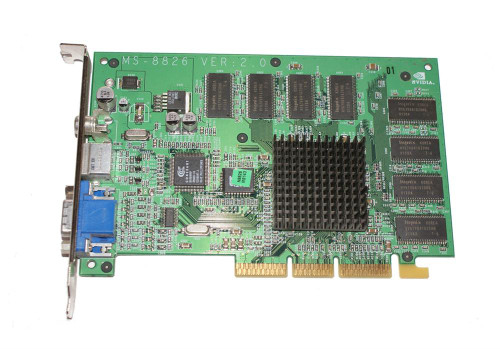 GF2MX-400 - Nvidia 64MB AGP VGA S-Video Graphics Card