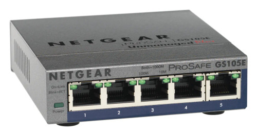GS105E-100NAS - NetGear 5-Port Gigabit Ethernet Network Switch
