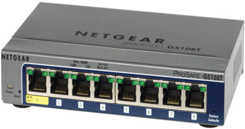 GS108T-200GES - NetGear 8-Port Gigabit Ethernet Layer 2 Network Switch
