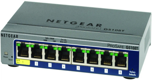 GS108T-200NAS - NetGear 8-Port Gigabit Smart Network Switch