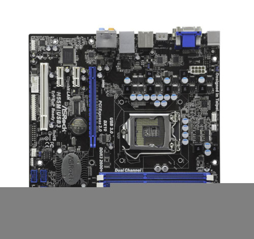 ASRock H55M/USB3 LGA 1156 Micro-ATX Motherboard for Intel Core Processors, DDR3 Support, 5x SATA2 Ports