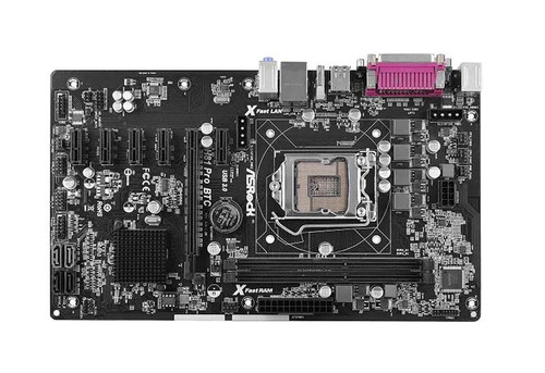 ASRock H81 Pro BTC R2.0 ATX Motherboard Intel H81 Chipset LGA 1150 DDR4 SATA3 Compatible with 4th Gen Core Processors
