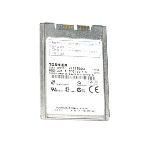 HDD1J01 - TOSHIBA 120GB 4200RPM SATA 1.8" HDD