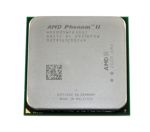 AMD HDXB95WFK4DGI Phenom II X4 B95 Quad-Core 3.00GHz AM2+ Processor