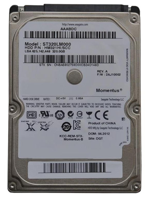 HM321HI - Samsung 320GB 5400RPM SATA 8MB 2.5" HDD