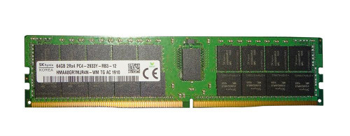 HMAA8GR7MJR4N-WMTG - Hynix 64GB PC4-23400 DDR4-2933MHz Registered ECC CL21 288-Pin DIMM 1.2V Quad Rank Memory Module