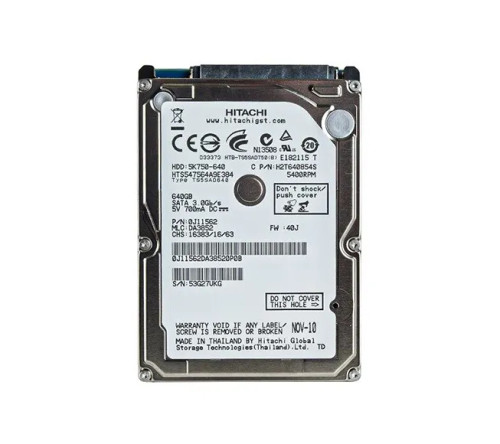 Hitachi HTS547564A9E384 Travelstar 5K750 640GB SATA 3Gb/s 2.5HDD