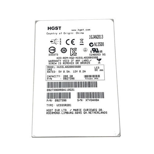 HUSSL4020BSS600 - Hitachi 200GB SAS 6Gb/s 2.5" SSD