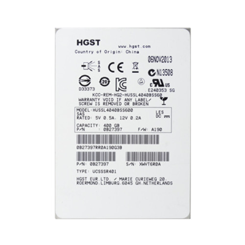 HUSSL4040BSS600 - Hitachi 400GB SAS 6Gb/s 2.5" SSD