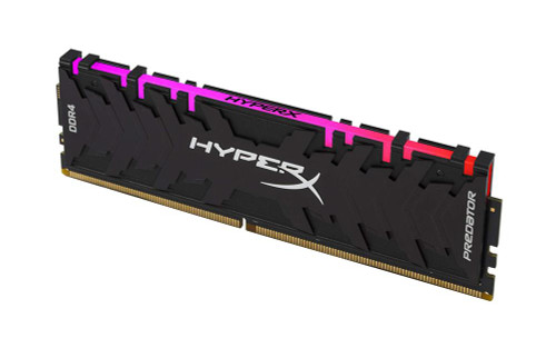 HX432C16PB3A/16 Kingston XMP HyperX Predator RGB 16GB 3200MHz PC4-25600 DDR4-3200MHz non-ECC Unbuffered CL16 (16-18-18) 288-Pin DIMM 1.35V Memory