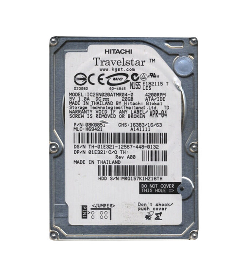 Shop Now Hitachi IC25N020ATMR04-0 Premium Laptop Hard Drive