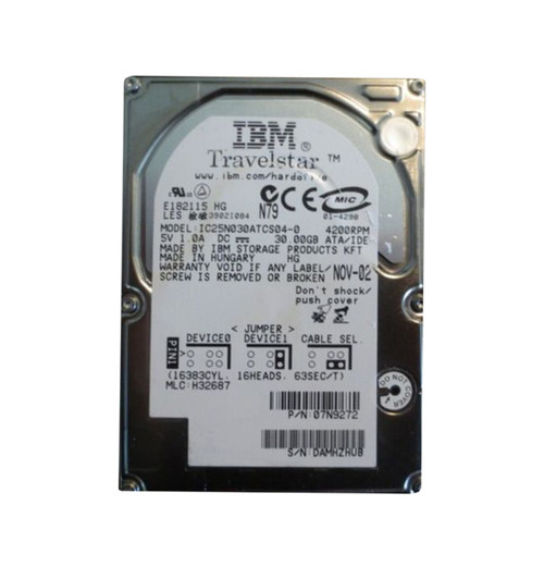 IBM IC25N030ATCS04-0 Buy Laptop Hard Drive Top Deals