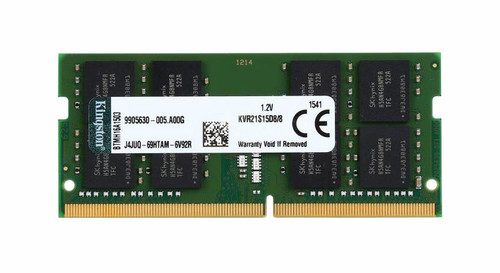 KVR21S15D8/8 - Kingston 8GB PC4-17000 DDR4-2133MHz non-ECC Unbuffered CL15 260-Pin SoDimm 1.2V Dual Rank Memory Module