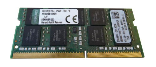 KVR21SE15D8/8 - Kingston 8GB PC4-17000 DDR4-2133MHz ECC Unbuffered CL15 260-Pin SoDimm 1.2V Dual Rank Memory Module