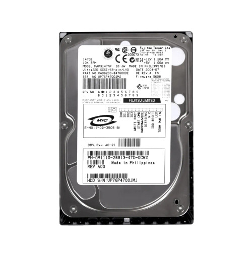 M1110 - Dell 147GB 10000RPM Ultra320 SCSI 68-Pin 3.5" HDD