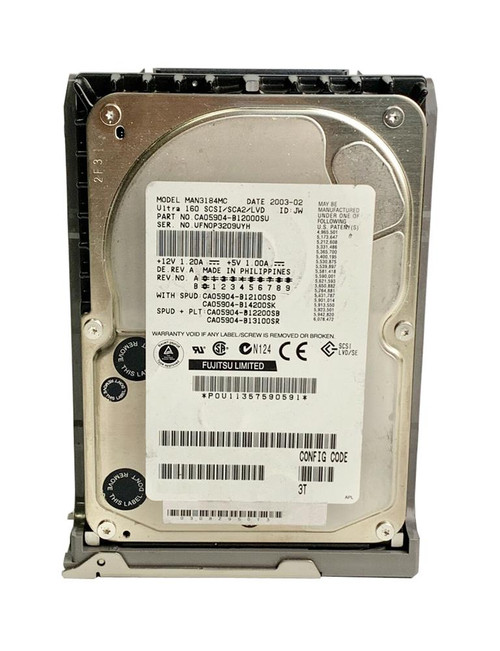 MAN3184MC - Fujitsu 18.2GB 10000RPM Ultra160 SCSI 3.5" HDD