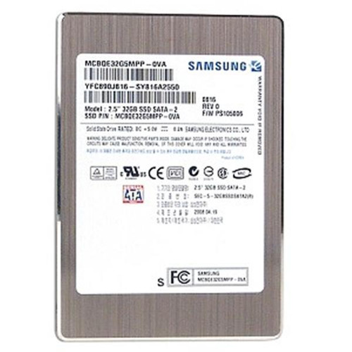 MCBQE32G5MPP-0VA00 - Samsung PS410 Series 32GB Single-Level Cell (SLC) SATA 3Gb/s 2.5-inch Solid State Drive