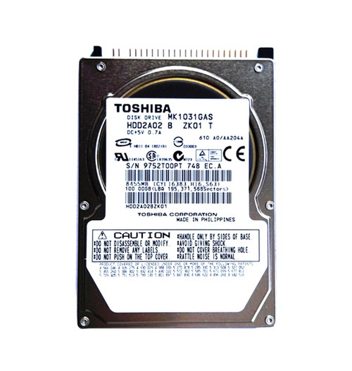 MK1031GAS - Toshiba 100GB 4200RPM IDE 2.5" 8MB HDD