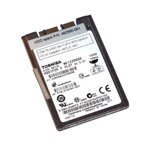 Toshiba 120GB 5400RPM SATA 3Gb/s mSATA Hard Drive for 1.8-Inch Devices