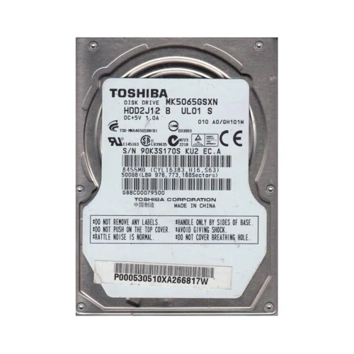 MK5065GSXN - Toshiba 500GB 5400RPM SATA 8MB 2.5" HDD