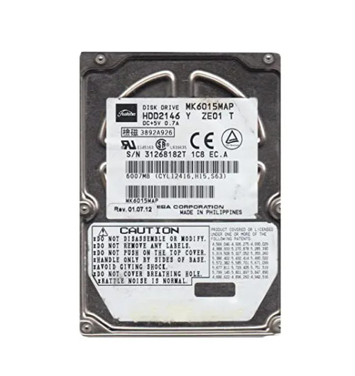 MK6015MAP - Toshiba 6GB 4200RPM IDE 2.5" HDD