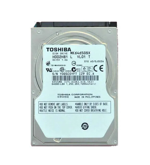 TOSHIBA MK6465GSX 640GB 5400RPM SATA 3Gbps 2.5HDD