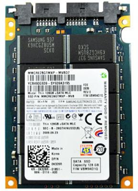 MMCRE28GFMXP-MCB Dell 128GB MLC SATA 3Gbps uSATA 1.8-inch Internal Solid State Drive (SSD)