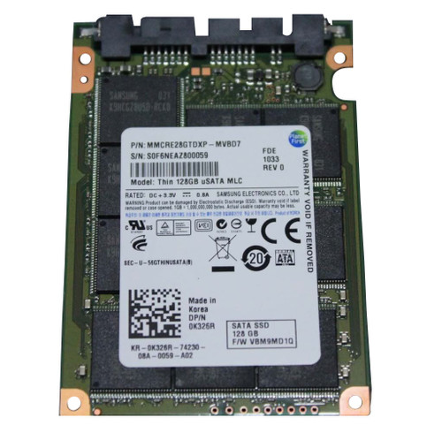 Samsung 128GB MLC SATA uSATA 1.8 SSD for MMCRE28GTDXP-MVB07 Servers