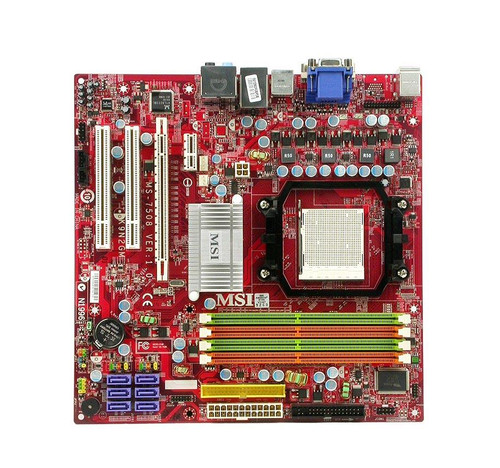 MS-7508 - MSI Socket AM2+ Nvidia GeForce 8200 Chipset DDR2 4x DIMM 6x SATA 3.0Gb/s Micro-ATX Motherboard