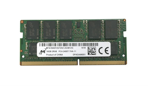 MTA18ASF2G72HZ-2G3B1ZG - Micron 16GB PC4-19200 DDR4-2400MHz ECC Unbuffered CL17 260-Pin SoDimm 1.2V Dual Rank Memory Module