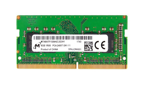 MTA8ATF1G64HZ-2G3H1 - Micron 8GB PC4-19200 DDR4-2400MHz non-ECC Unbuffered CL17 260-Pin SoDimm 1.2V Single Rank Memory Module