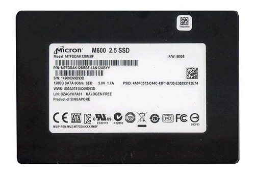 MTFDDAK128MBF-1AN12 Micron M600 128GB MLC SATA 6Gbps (SED) 2.5-inch Internal Solid State Drive (SSD)