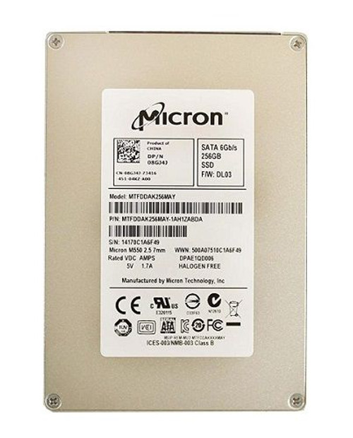 MTFDDAK256MAY Micron M550 256GB MLC SATA 6Gbps 2.5-inch Internal Solid State Drive (SSD)