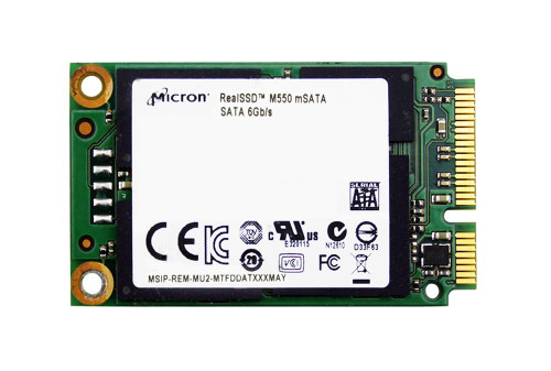 Micron M550 256GB MLC SATA 6Gbps mSATA SSD for Internal Use
