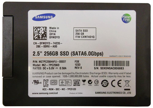 MZ7PC256HAFU-000D7 Samsung 830 Series 256GB MLC SATA 6Gbps 2.5-inch Internal Solid State Drive (SSD)
