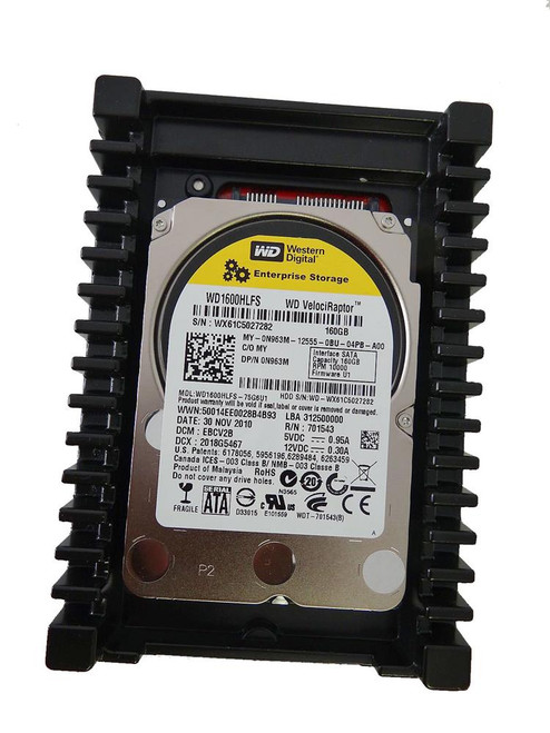 N963M Dell 160GB 10000RPM SATA 3Gbps 16MB Cache 3.5-inch Internal Hard Drive