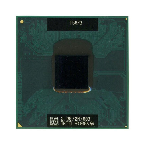 Toshiba 2.00GHz 800MHz FSB 2MB L2 Cache Intel Core 2 Duo T5870 Mobile Processor Upgrade for Laptops