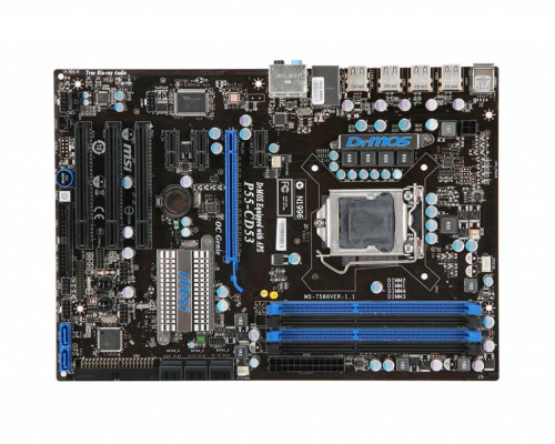 P55-CD53 - MSI Desktop Board Intel P55 Express Enhanced SpeedStep Technology Socket 1156 6.4GT/s 16GB DDR3 SDRAM DDR3-1333/PC3-10600, DDR3-1066/PC3-