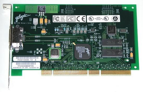 QLA2200-66 - QLogic SANblade QLA2200 Single-Port 66MHz 64-bit 1Gbps PCI Fiber Fibre Channel Host Bus Adapter
