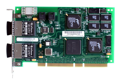 QLA2212F - QLogic 64-bit Optical Dual Channel 66MHz PCI Fibre Channel Host Bus Adapter (HBA)