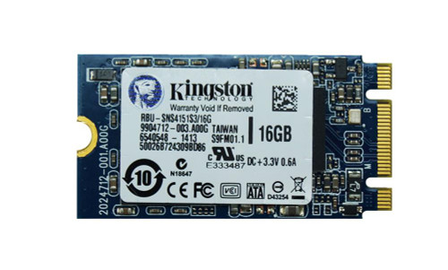RBU-SNS4151S3/16GD Kingston 16GB MLC SATA 6Gbps M.2 2242 Internal Solid State Drive (SSD) for Chromebook C720 Plus