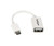 UUSBOTGW - StarTech 5in White Micro USB to USB OTG Host Adapter M/F