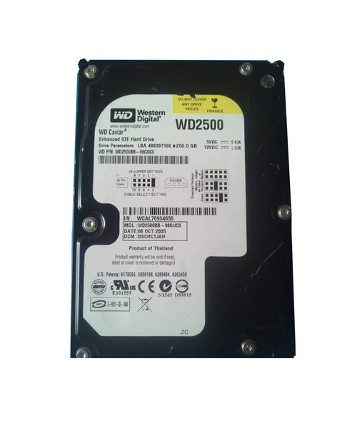 WD WD2500BB-98GUCO 250GB 7200RPM 3.5 Internal Hard Drive