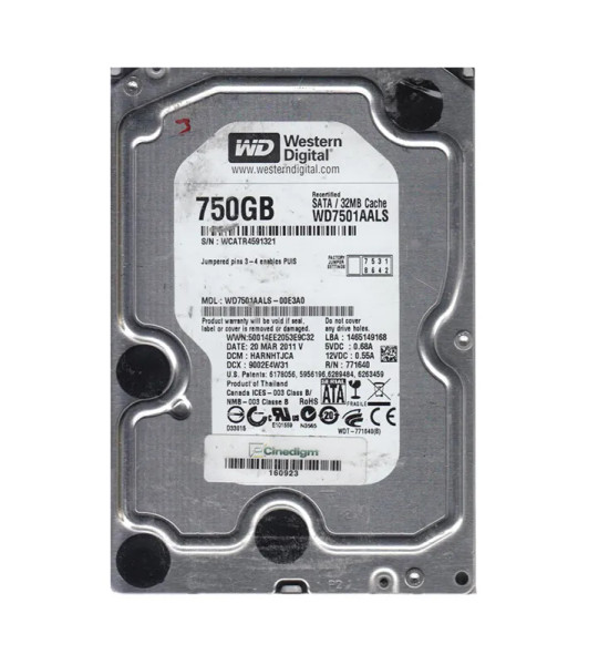 Western Digital Caviar 750GB Internal Hard Drive - Thumbnail 2