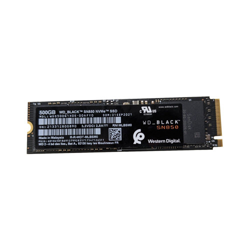 WD Black SN850 500GB NVMe 4.0 M.2 SSD WDS500G1X0E-00AFY0