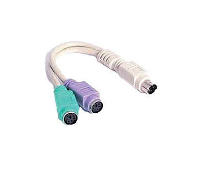 StarTech PS/2 Keyboard Mouse Splitter Cable KYC1MF - 6in Adapter